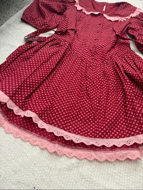 New Free People Prairie style mini dress - Picture 6 of 9